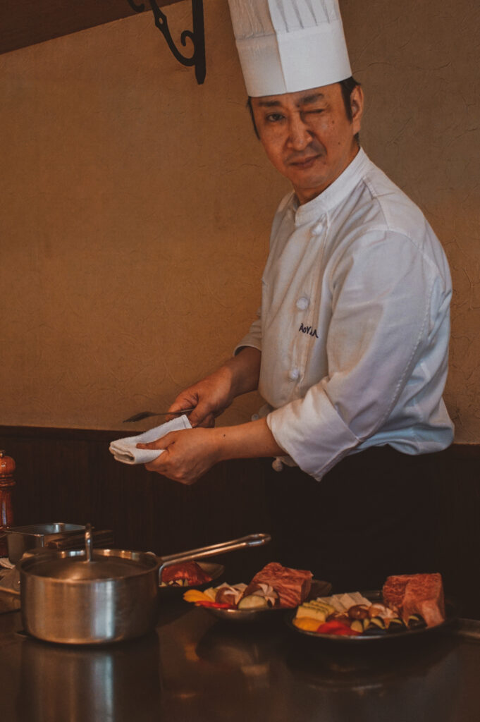 Chef at Steak Aoyama