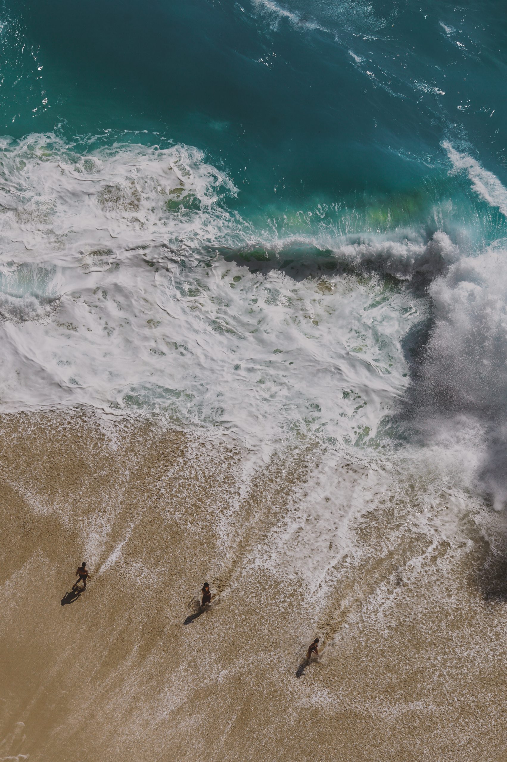 drone view of Kelingking Beach T-Rex in Nusa Penida West