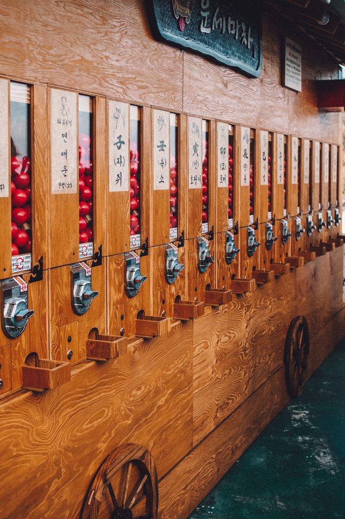 Fortune telling machine at Gamcheon Cultural Village