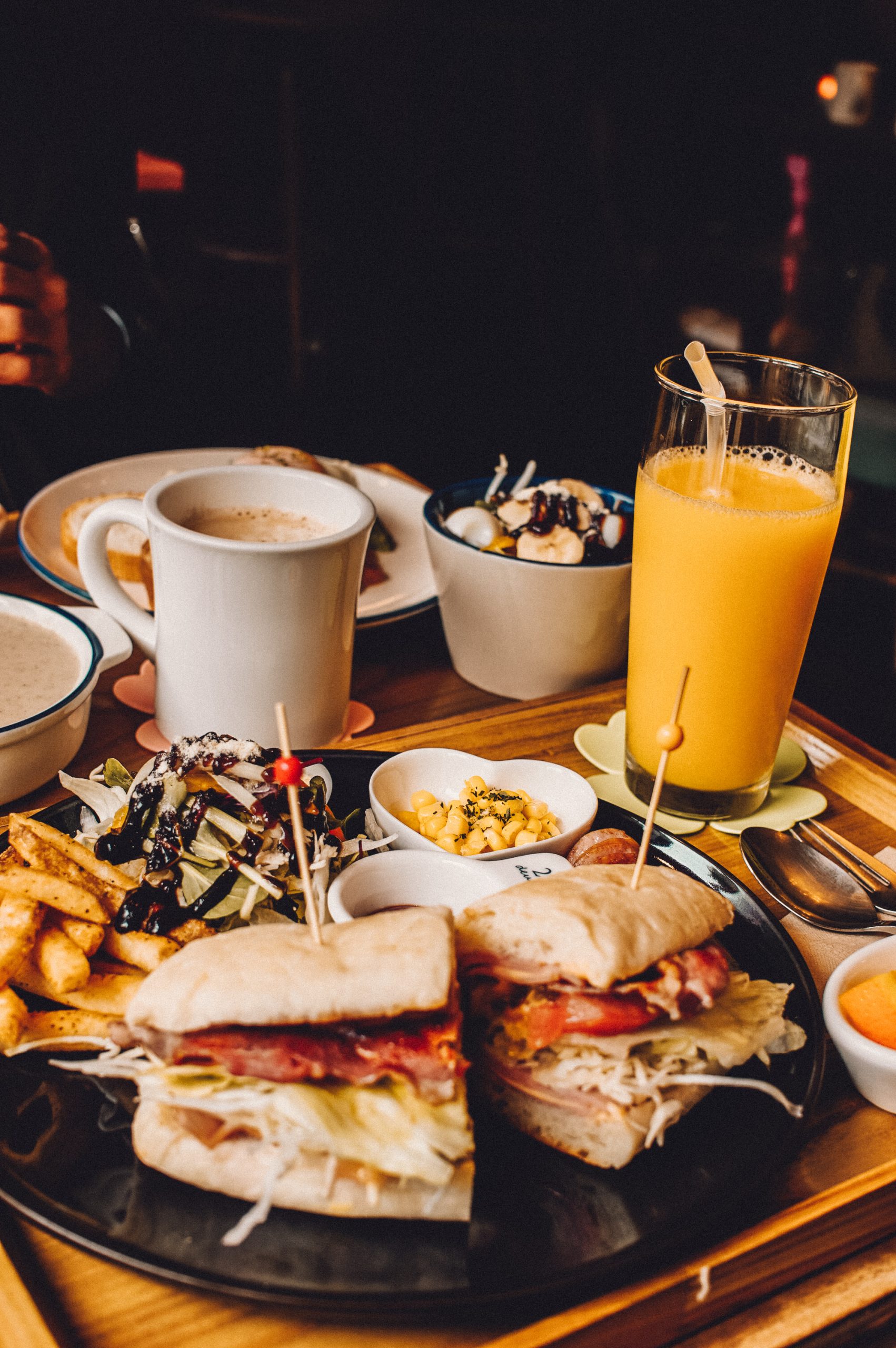 sandwich set at Soup 65 Degrees in Busan