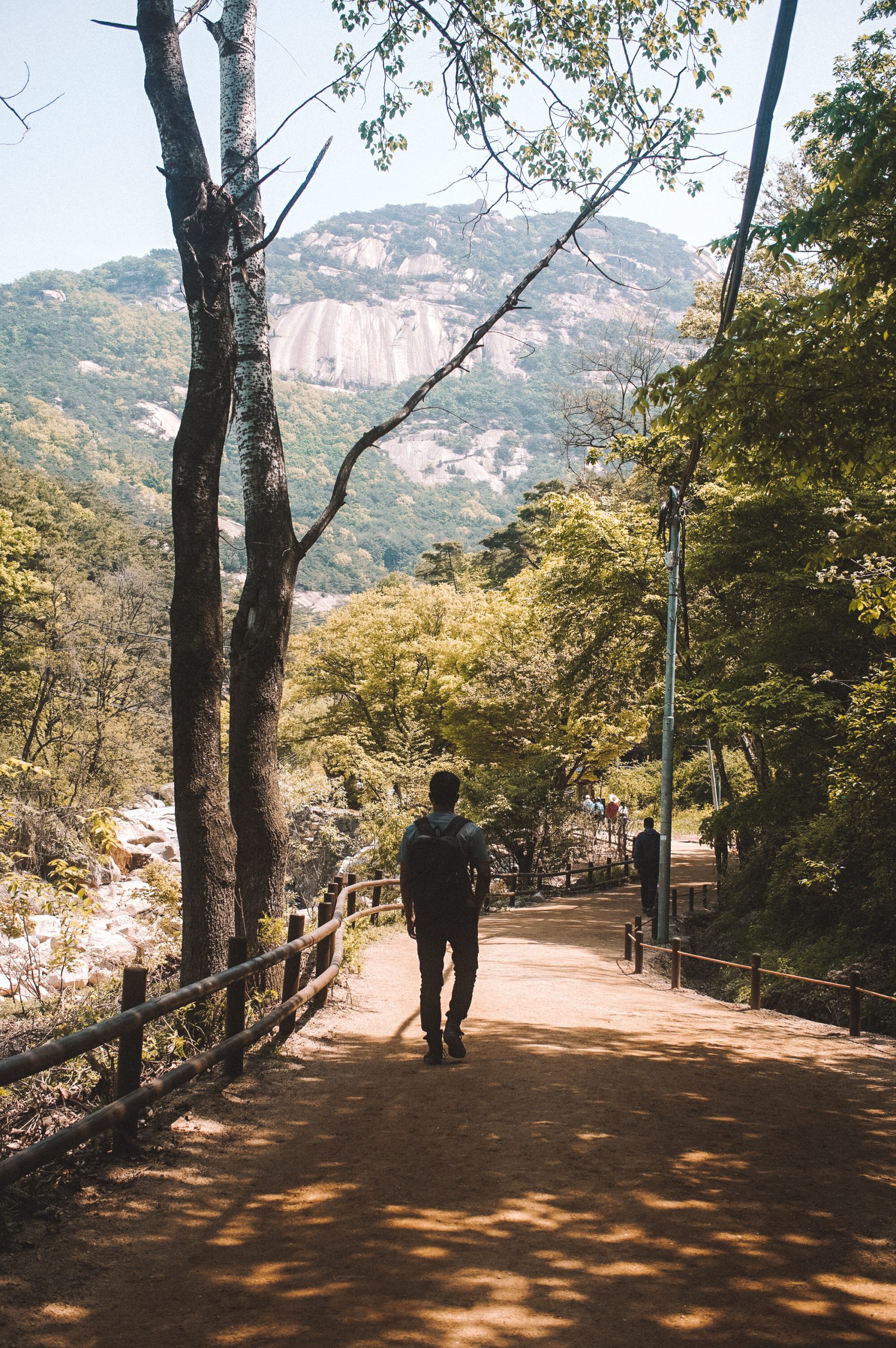 Baegundae Peak hiking trail view