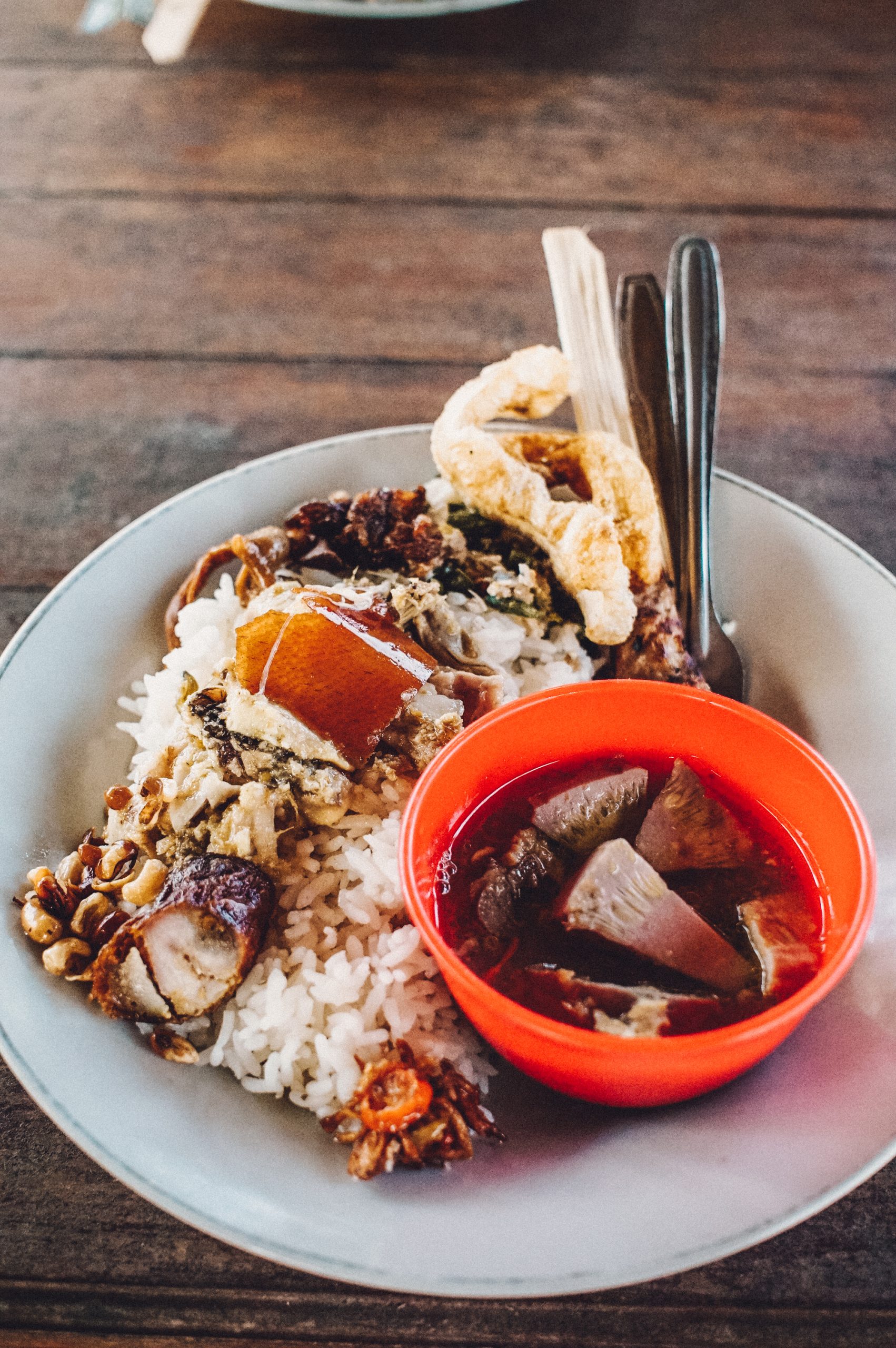Babiguling pork dish in Ubud Bali food tour